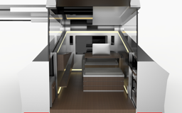 Daytime — back of cabin view