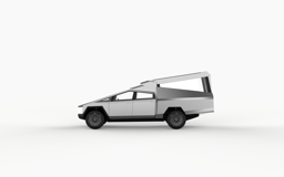 Side view — fully deployed