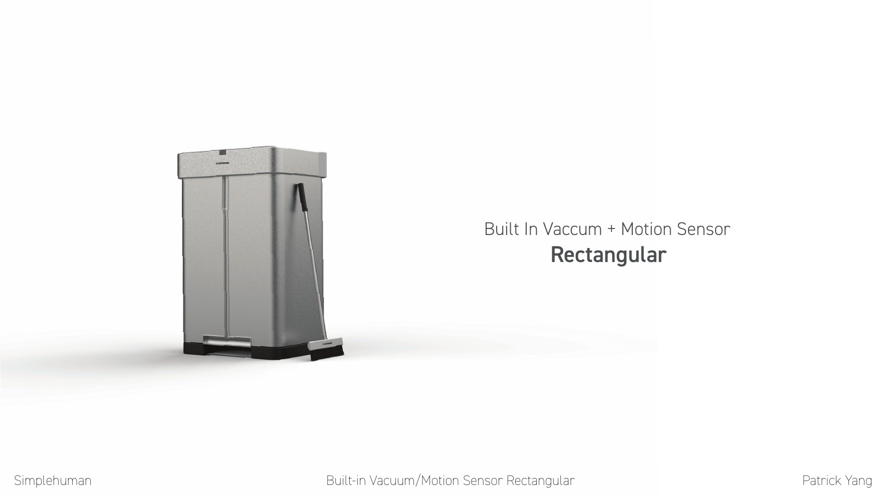 Built-in Vacuum + Motion Sensor Rectangular — full product reveal