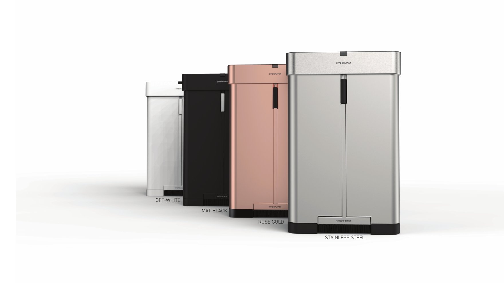 CMF lineup — off-white, matte black, rose gold, stainless steel